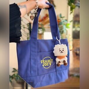 Trader Joe's Purple Fall Tote Bag